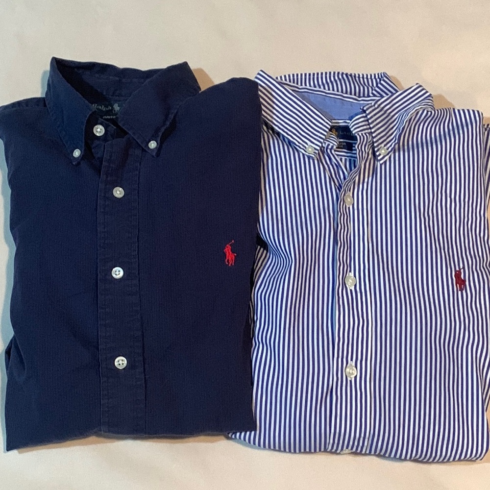 Two Ralph Lauren button downs